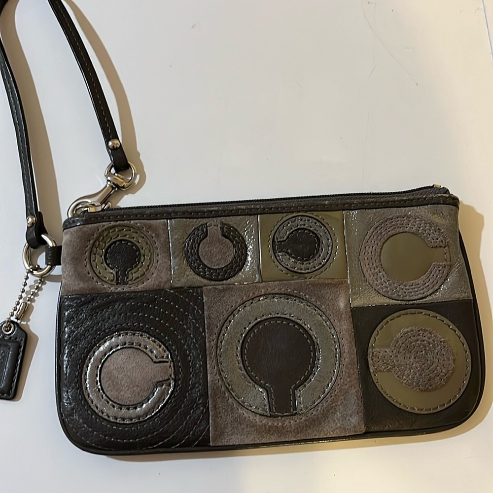 Coach Patchwork Leather Wristlet - image 1